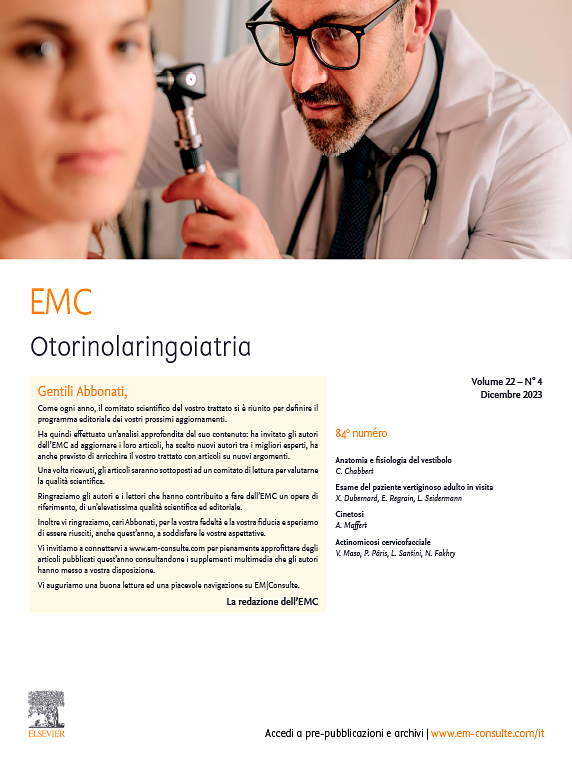 Go to journal home page - EMC - Otorinolaringoiatria
